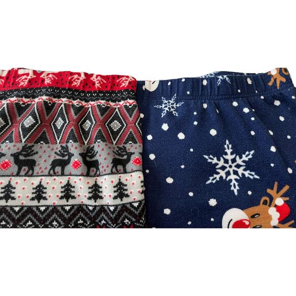 TWO (2) FADED GLORY PAJAMA BOTTOMS, WOMENS-3X (22W-24W)-NAVY BLUE RED GREY BLACK - Picture 3 of 9